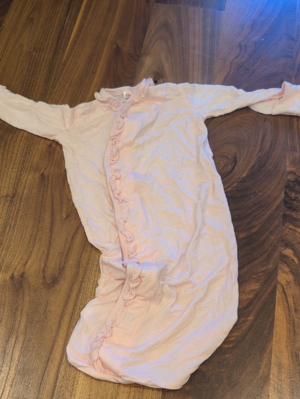 Magnetic Me Soft Pink Ruffle Baby Gown